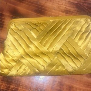 J. Crew Golden Satin Woven Clutch
